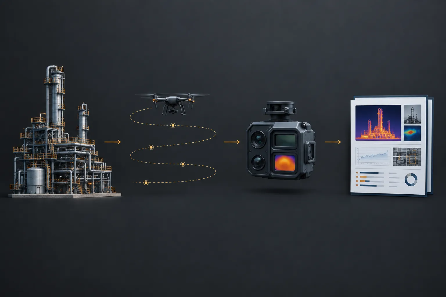 Schema dei principali fattori che determinano il costo di un’ispezione industriale con drone